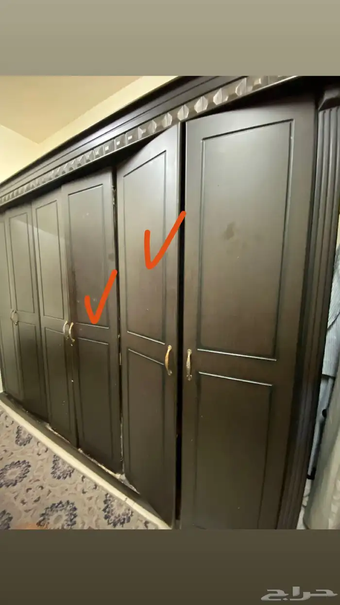 دولاب وسرير وتسريحه وكمودينه للبيع المستعجل 2