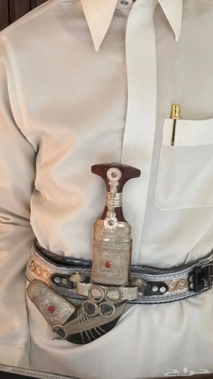 جنبيه زراف معدن من فضه 0