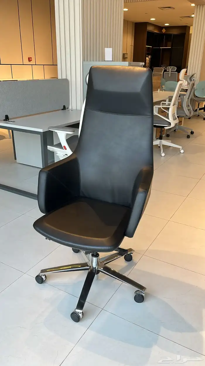 كرسي مكتبي مريح ضهر عالي مسند للراس 4