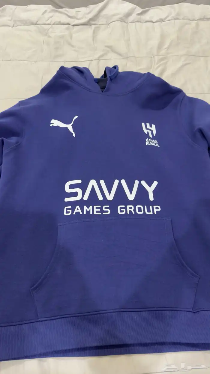 بلو ر شتوي مطبوع عليه شعار نادي الهلال السعودي بأسم يزيد 2