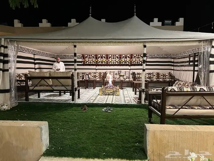 خيام خيمة الشيخة خيمة الصقور بيوت شعر عادي وثابت 24