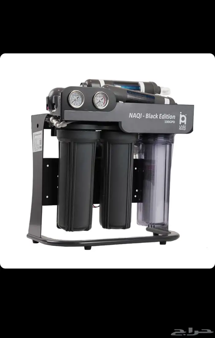 جهاز فلتر مياه نقي نسخه بلاك 100 جالون جديد بملحقاته 2