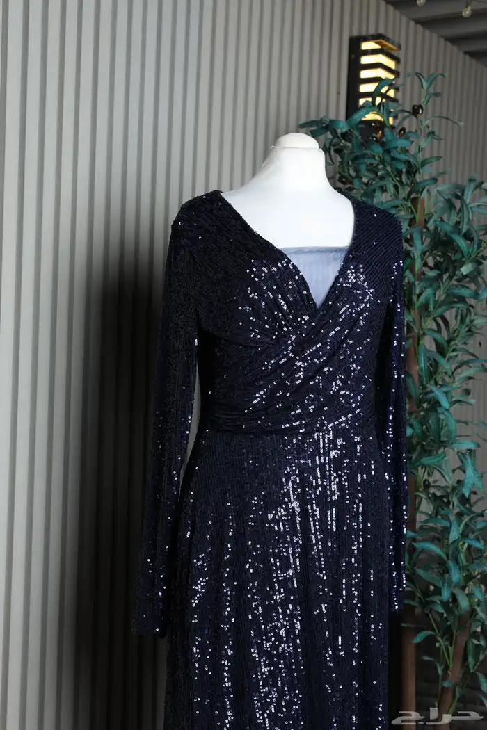 فستان سهره فخم لون كحلي 1