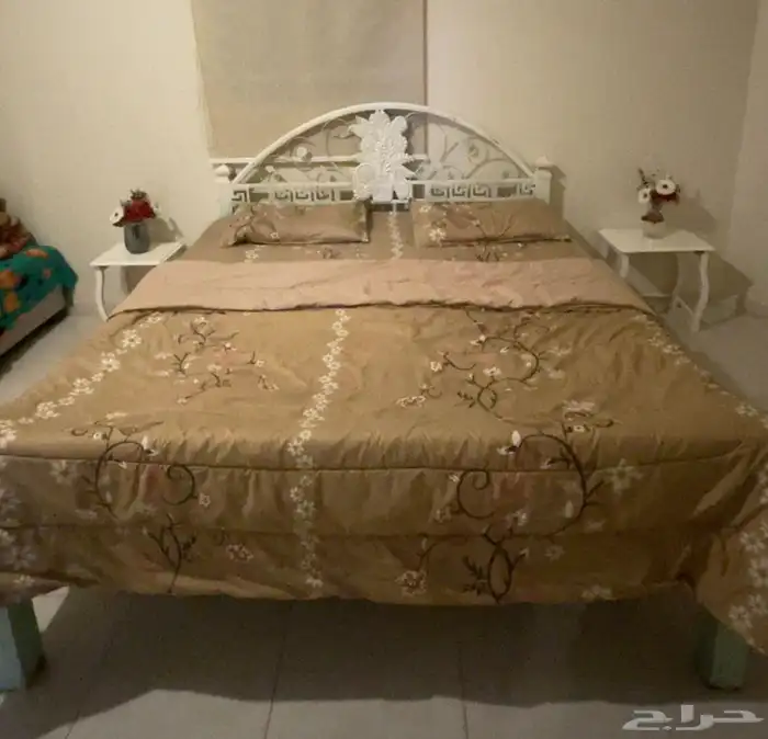 سرسر نوم دبل حديدي مع المرتبة 1