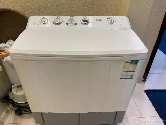 غسالة حوضين نص أوتوماتيك 13 كيلو نظيفه جدا 3