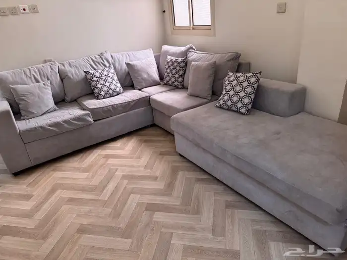 كنب حرف L مستخدم سبب البيع نقل شقه اخرى البيع اعلى سوم 0