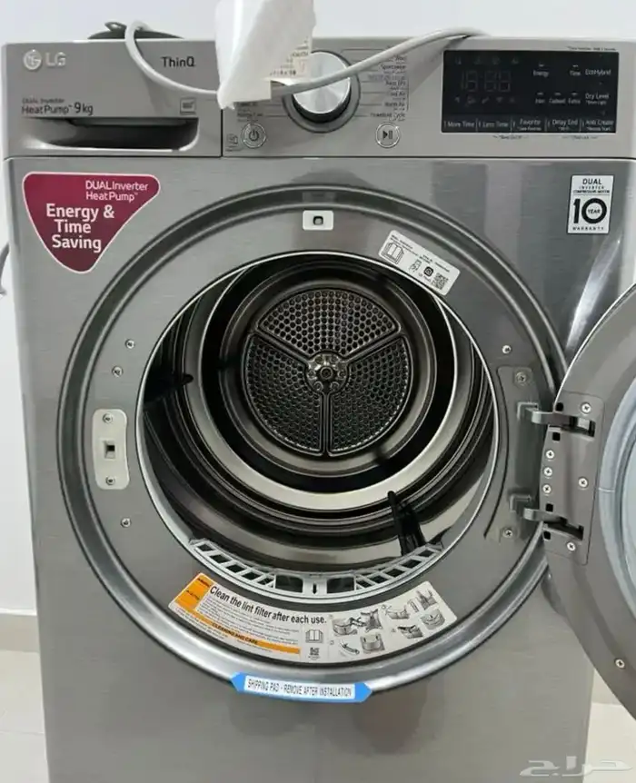 نشاف LG حرارية 9 كجم شبه جديدة 1