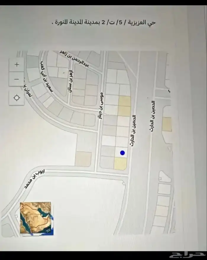 ارض للبيع في العزيزية ت 5 تجارية شارع 64 1