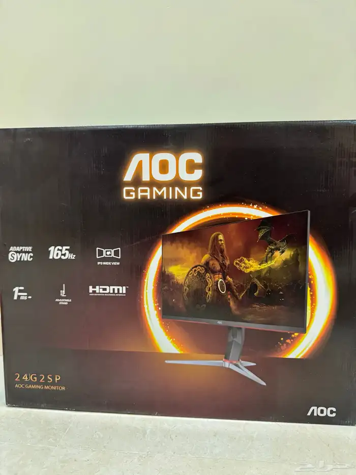 شاشتين للبي سي والألعاب مستعمل بحالة ممتازة جدا 1