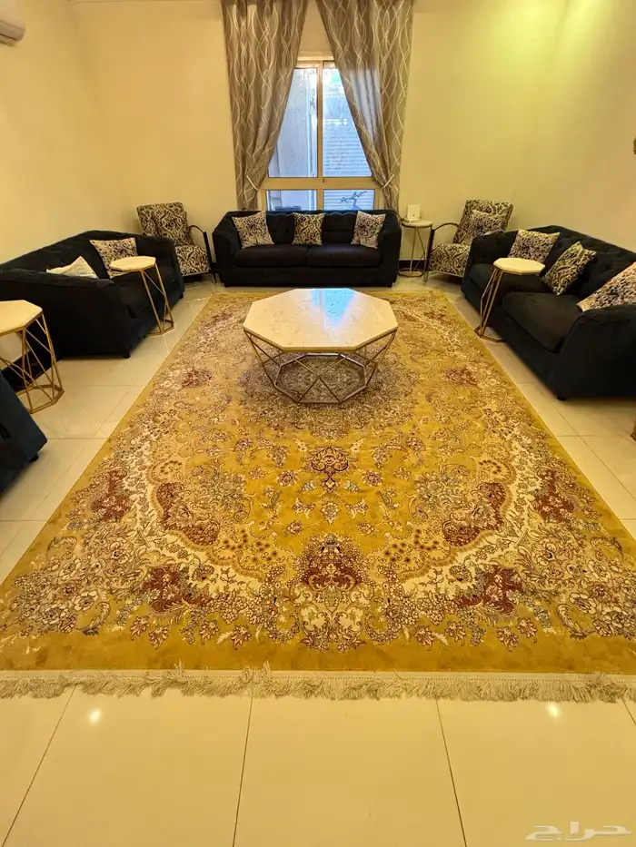 كنب ابيات 12 شخص مع الزولية والستارة  جلسة ارضية مع الزولية 3