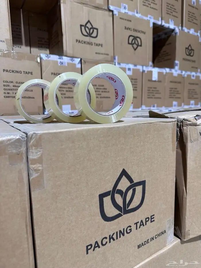 عندي تيب شطرطون شفاف 120 كرتون 3مقاسات مقاس 100و80و50 يارده 0