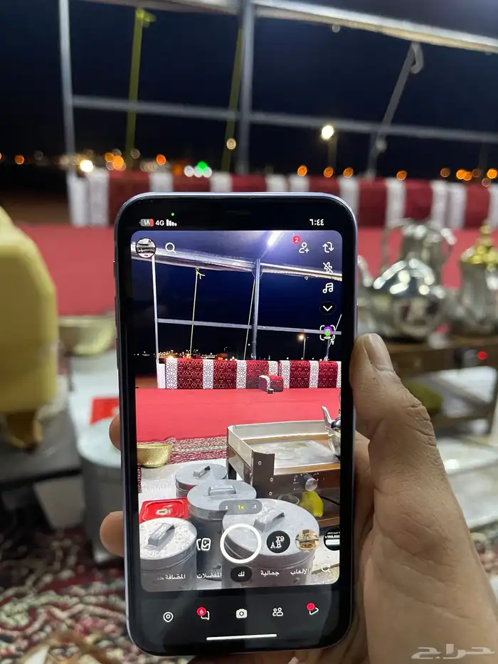 اعرض لكم ايفون11عادي نضيف منوة المستخدم نسبة البطاريه 74 7