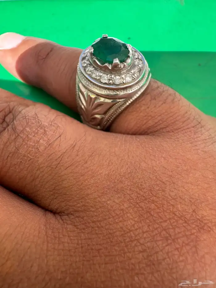خاتم زمرد كولمبي 0
