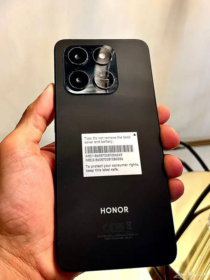 جوال هونر x7d 5G حجم 256 لون اسود مخملي 0