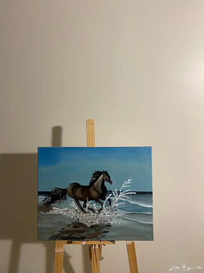 لوحة رسم خيل عربية 1