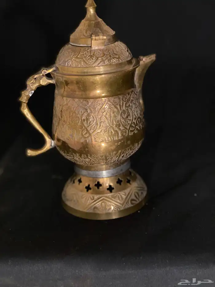 أصغر سماور نحاسي منقوشل عمل الشاي للعزبه 2