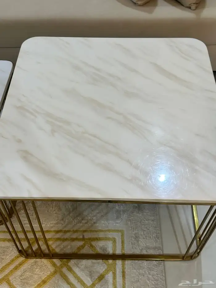 طاولتين ستيل و رخام 2