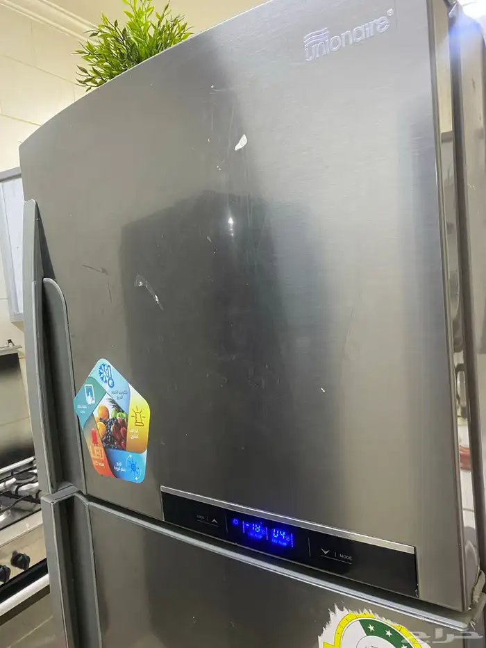 ثلاجه بابين استيل 12 قدم موديل جديد ومافيها اي عيوب 5