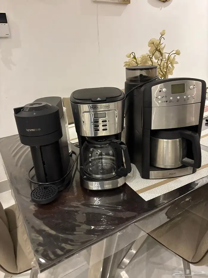 الات قهوة ثلاث اجهزة مختلفة 0