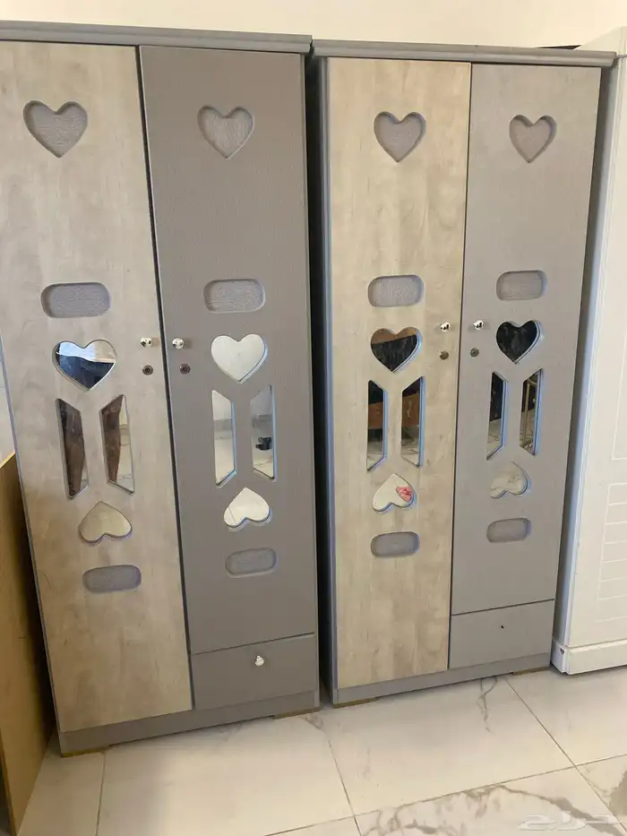 ثلاث دواليب مع السرير براده ثلاجة 3