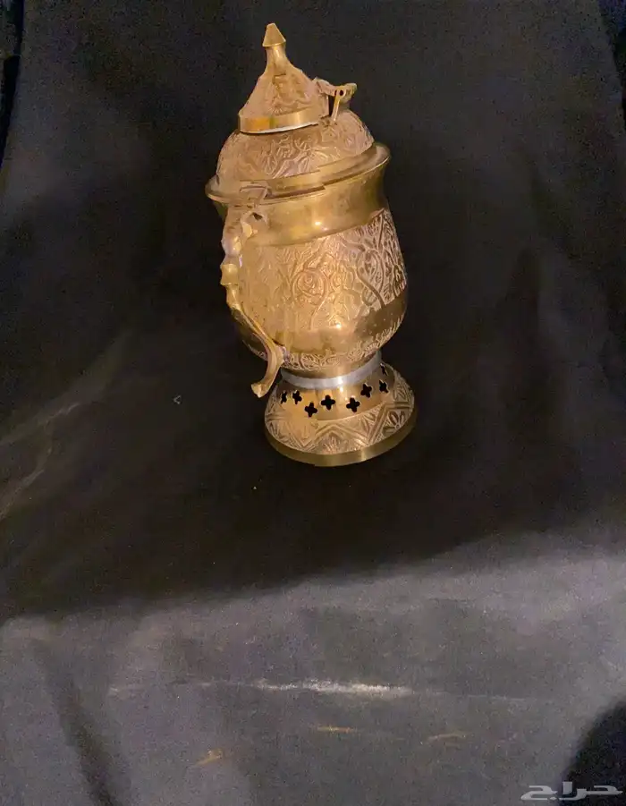 أصغر سماور نحاسي منقوشل عمل الشاي للعزبه 3