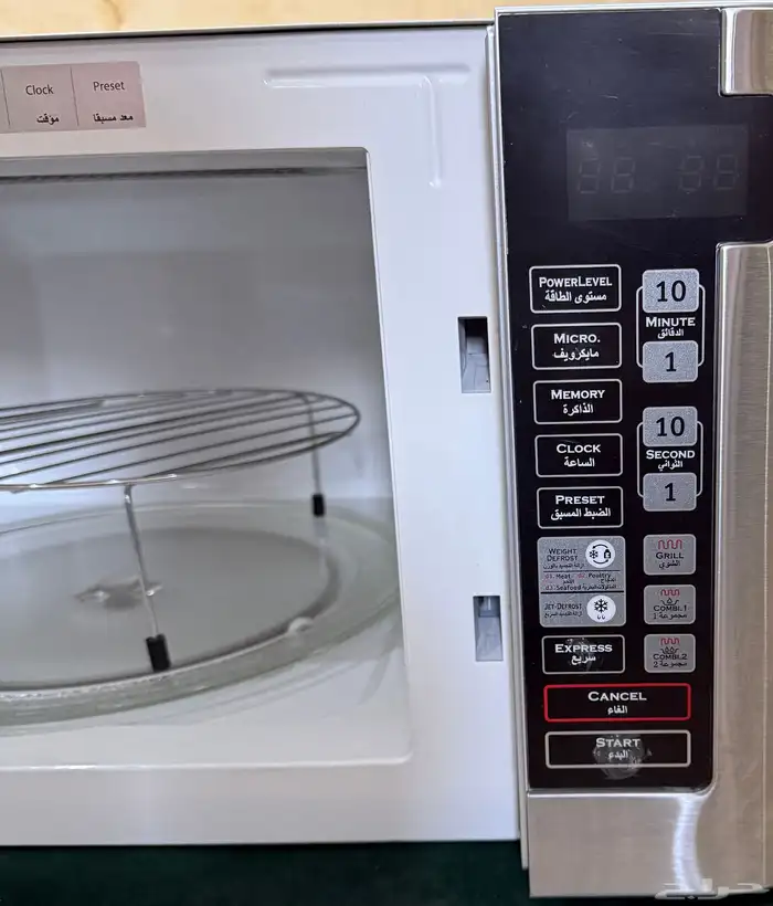 مايكرويف 38لتر بحاله الجديد للبيع استعمال مرات معدوده 2