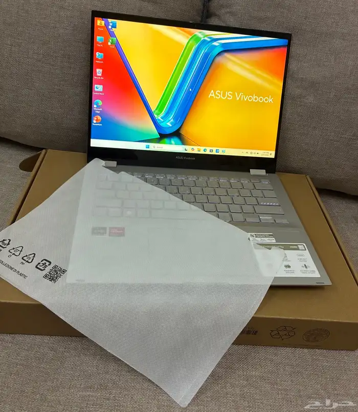 لابتوب اسوس فيفو بوك معالج رايزن 5 شاشه لمس 2 في 1 6