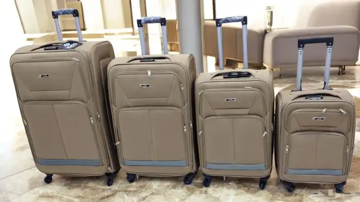 اطقم شنط السفر خامة قماش 4 كفر 1