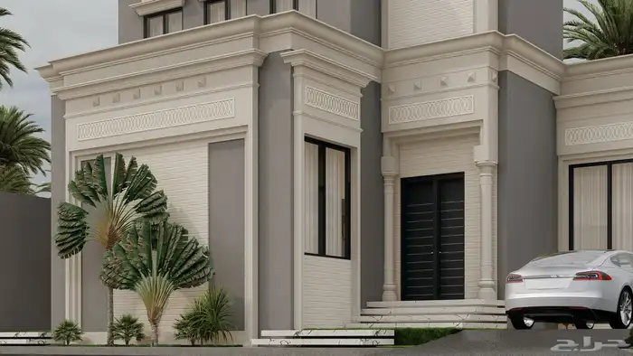 تصميم واجهات خارجية فخمة بأسعار مناسبة   فلل ومنازل حديثة 1