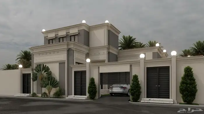 تصميم واجهات خارجية فخمة بأسعار مناسبة   فلل ومنازل حديثة 0