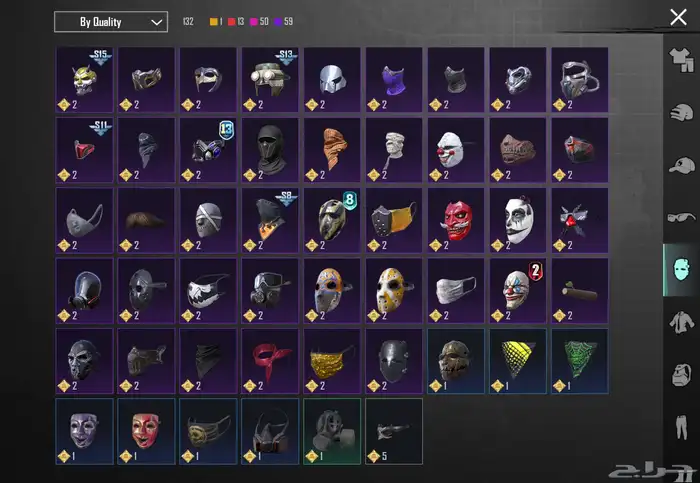 حساب ببجي موبايل 83  لفل سكنات  83 سكنات ميثك ونوادر 29