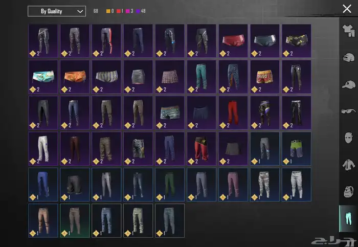 حساب ببجي موبايل 83  لفل سكنات  83 سكنات ميثك ونوادر 37