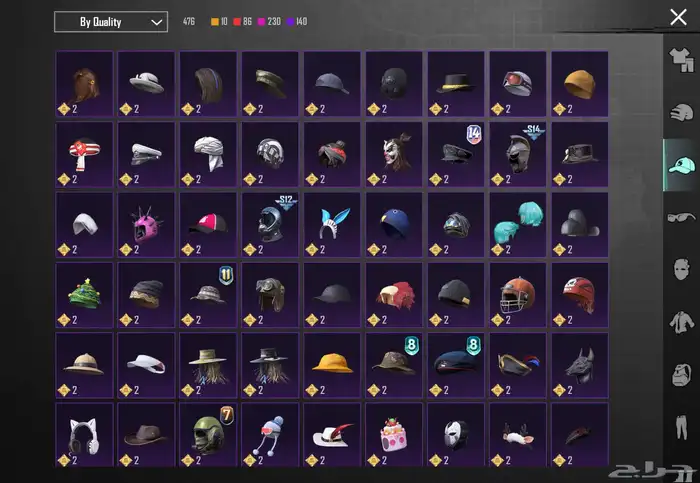 حساب ببجي موبايل 83  لفل سكنات  83 سكنات ميثك ونوادر 23