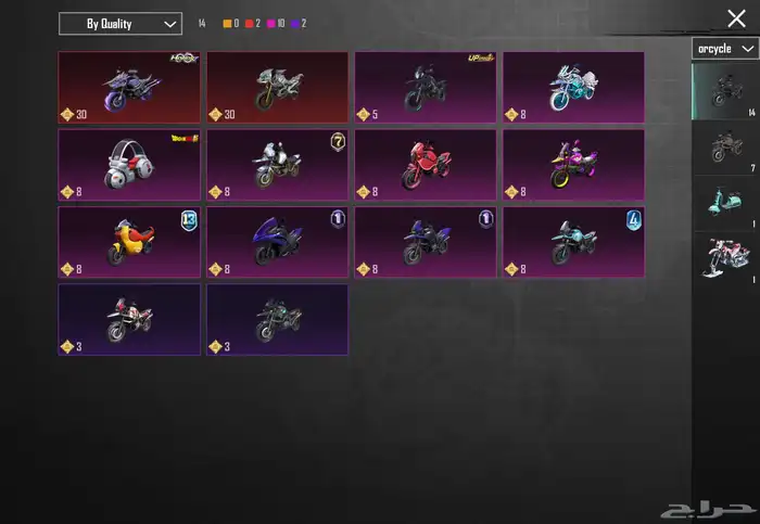 حساب ببجي موبايل 83  لفل سكنات  83 سكنات ميثك ونوادر 41