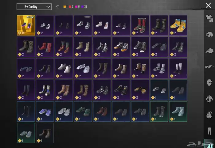 حساب ببجي موبايل 83  لفل سكنات  83 سكنات ميثك ونوادر 38