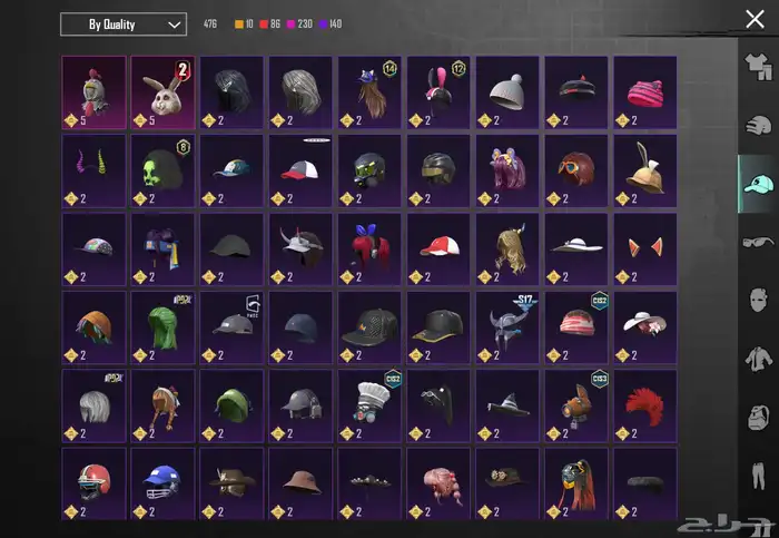 حساب ببجي موبايل 83  لفل سكنات  83 سكنات ميثك ونوادر 22