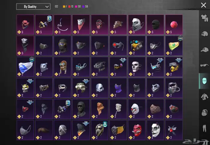 حساب ببجي موبايل 83  لفل سكنات  83 سكنات ميثك ونوادر 28