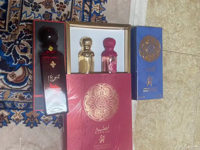 سلام عليكم يتوفر عطور وبخور واستشوارات وشراشف نفر 3