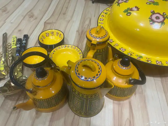 طقم طراز القديم صحون 3