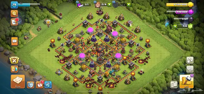 حساب كلاش اوف كلانس تاون 10 ماكس (بيعت الله يبارك له) 0