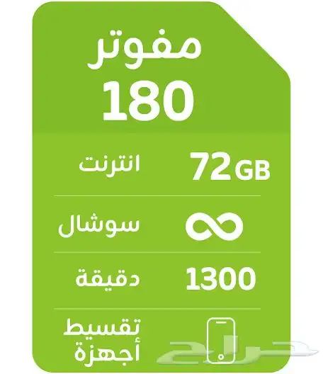شريحة بيانات لامحدود 0