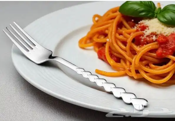 طقم معلاق وشوك يكفي 12 شخص ستانليس ستيل 1