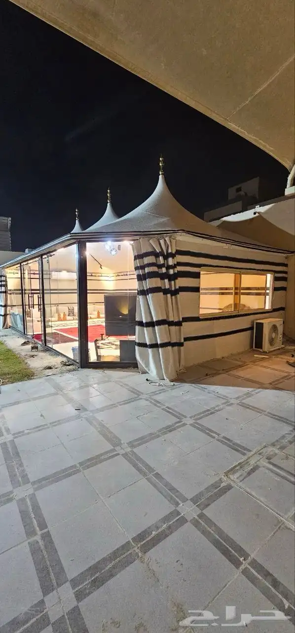 خيام خيمة الشيخة خيمة الصقور بيوت شعر عادي وثابت 1