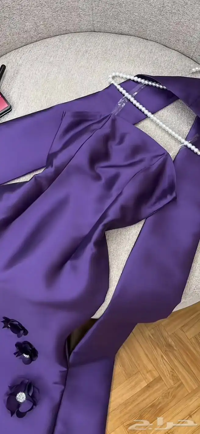 فستان سهره لبس مره وحده مقاس L السعر 250 2