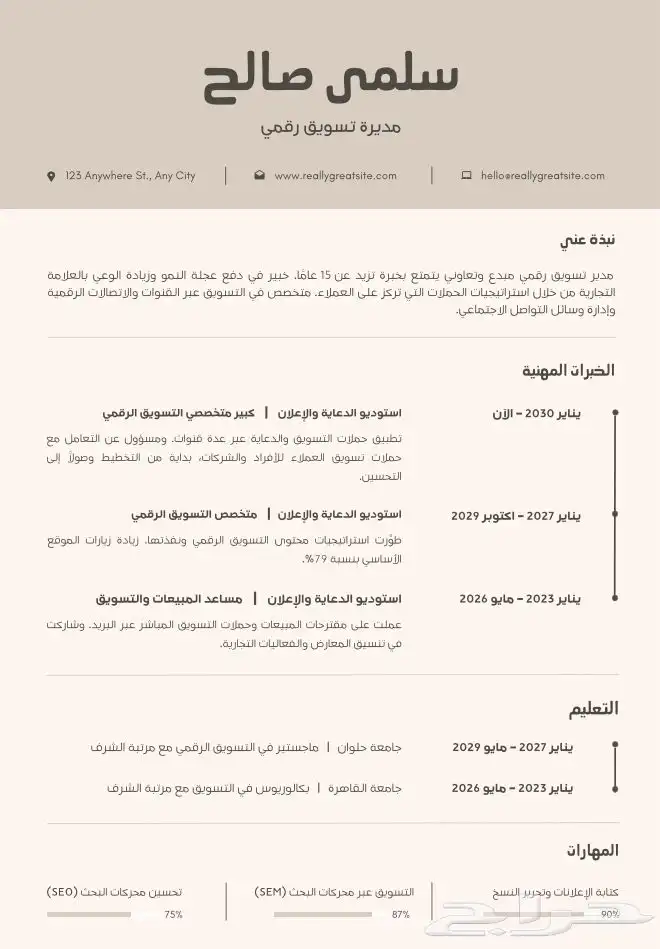 عندي تصاميم سيره ذاتيه احترافيه ب 5 ريال فقط 5