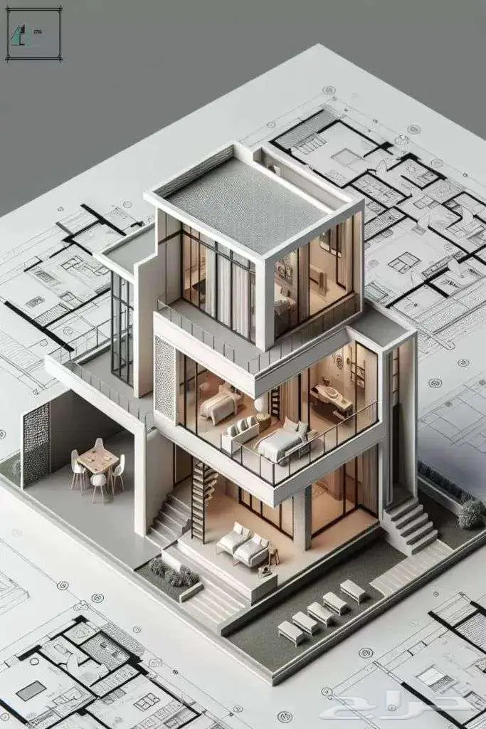 تصاميم معماريه وانشائيه وكهربائيه وميكانيكا 4