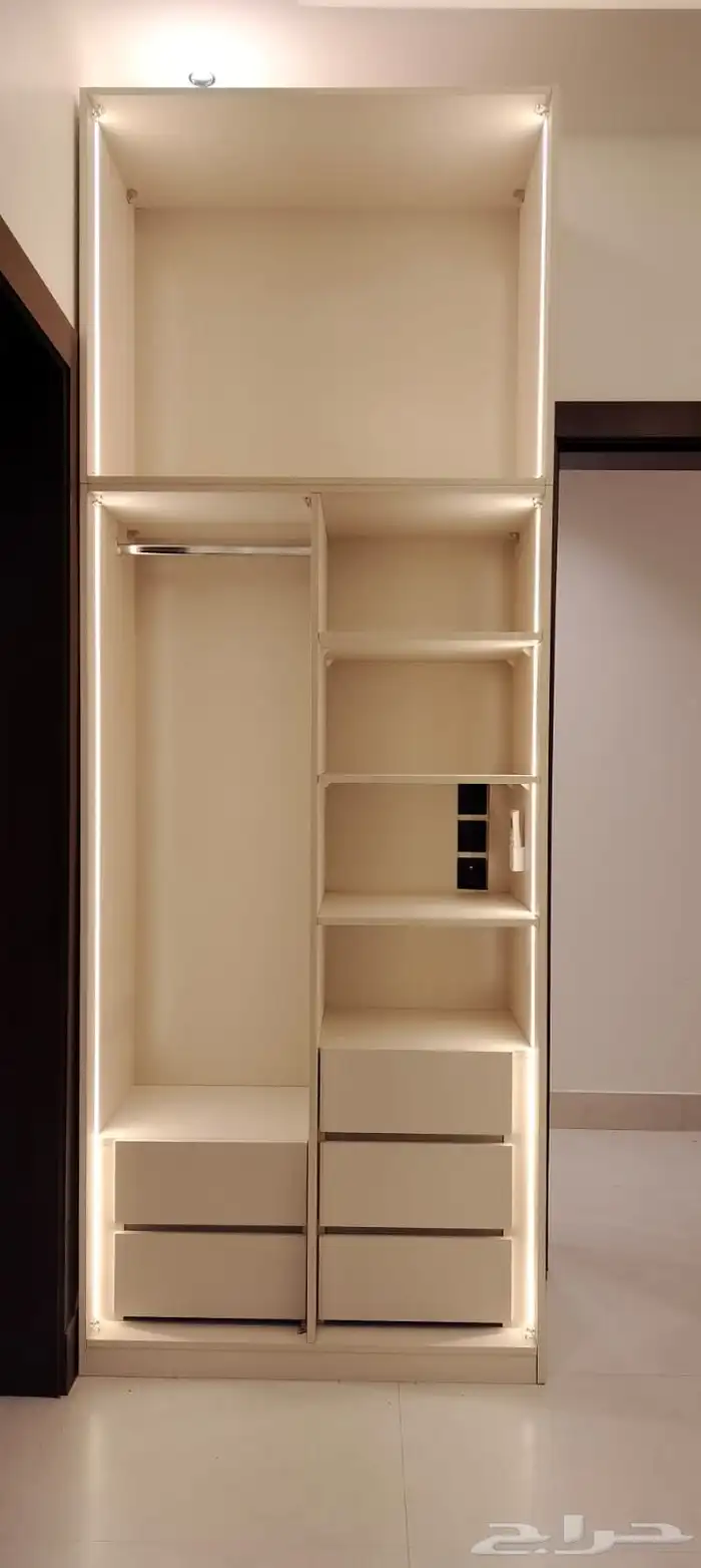 تفصيل الخزائن والدواليب و مزايا فن استغلال المساحة والزوايه 15