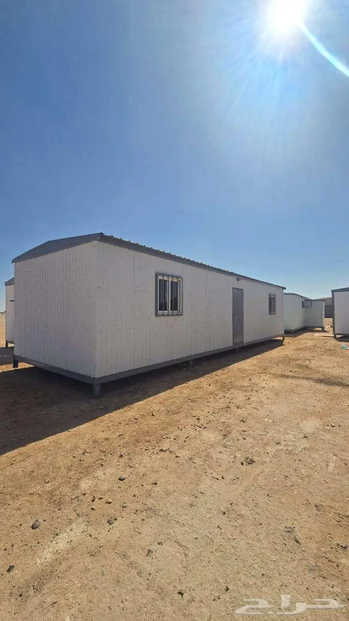 للبيع بركس غرفه جاهز متنقل كارافان 4في12 غرفتين وحمام ومطبخ 7