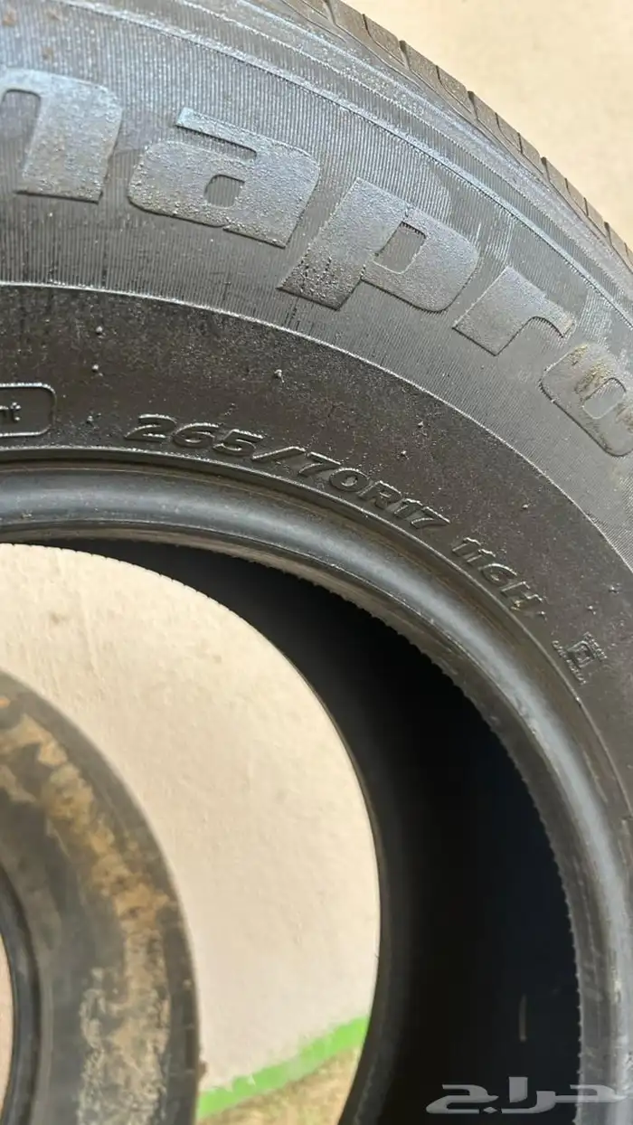 3 كفرات مستعملة هانكوك ل تاهو او يوكن مقاس 265 70 17 9