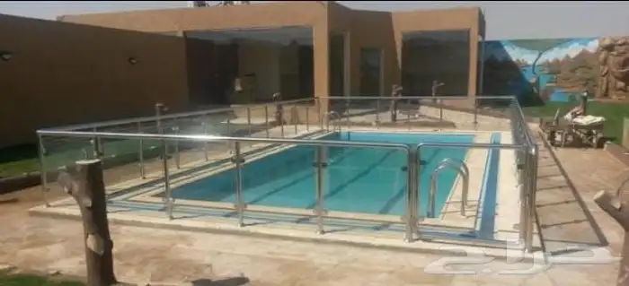 دربزين استيل حواجز مسابح مسكات جدار 3